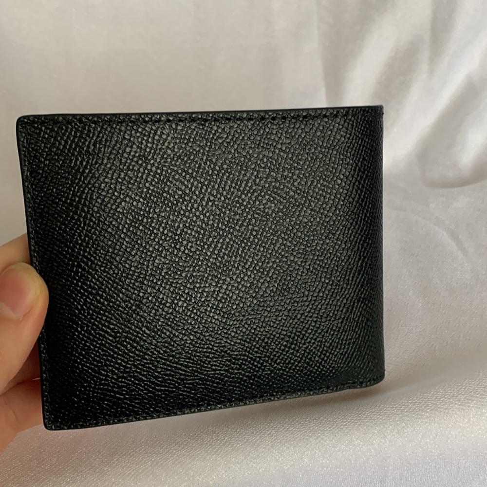 Brand New Coach Compact ID Wallet in Black Crossgrain Leather - Picture 7 of 7